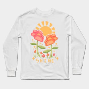 SHINE - happy flowers Long Sleeve T-Shirt